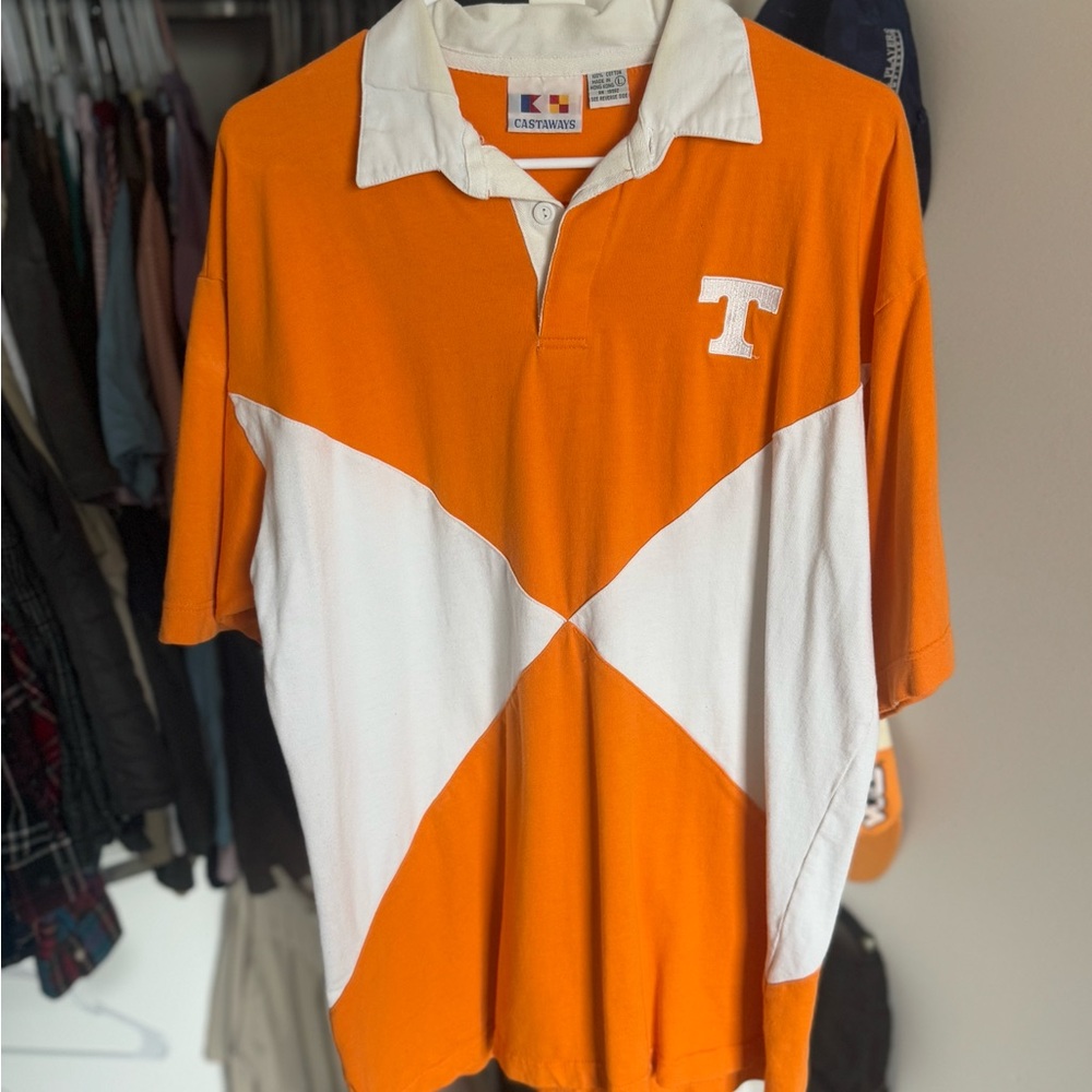 Vintage Tennessee Orange and White Polo Shirt